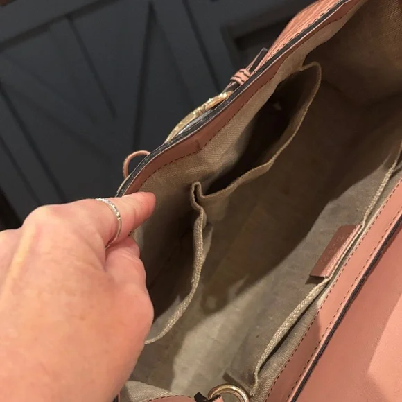 Gucci Pink Leather medium Microguccissima Emily Shoulder Bag - Picture 10 of 10